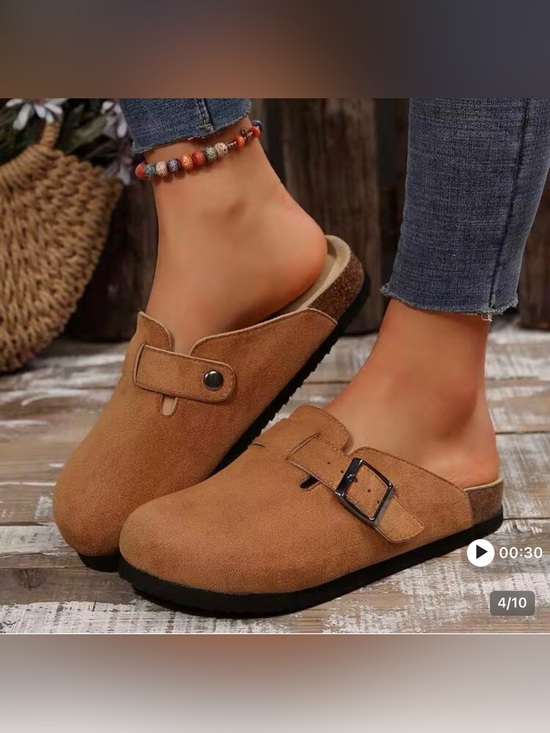 SHEIN Shoes - 2 for $15 sale: Shein slip-on faux leather mules clogs - 8
